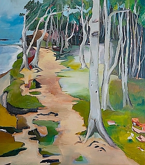 Ute Meta K&uuml;hn, Sandweg, &Ouml;l auf Leinwand