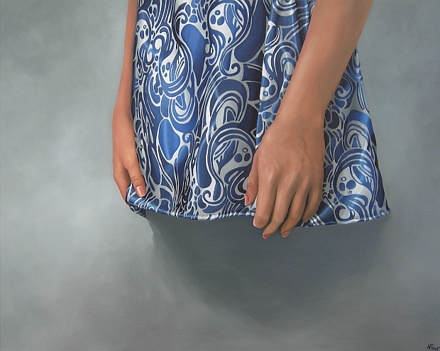 M. Tsochkova, in five minutes, oil on canvas